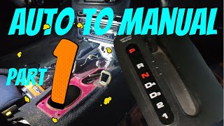 Automatic to Manual Swap Honda Del Sol Part 1 [upl. by Enailil136]