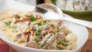 How to Make Veal Blanquette  Veal Blanquette Stew Recipe [upl. by Ainoyek]