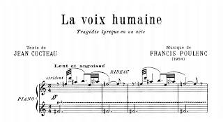 Poulenc Francis La voix humaine with score [upl. by Adnih]