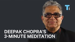 Deepak Chopras GoTo 3Minute Meditation To Stay Focused [upl. by Ateuqahs124]