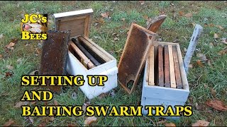 Setting Up And Baiting Swarm Traps  How To Catch Honeybees [upl. by Yrtnahc]