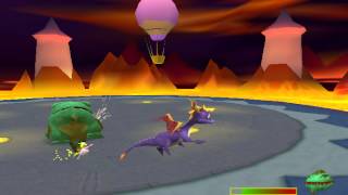 Spyro 3 Year of the Dragon PS1 walkthrough  Buzzs Dungeon [upl. by Rosenkranz]