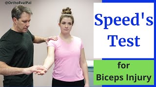 Speeds Test Biceps Tendinitis Test [upl. by Enilrem737]