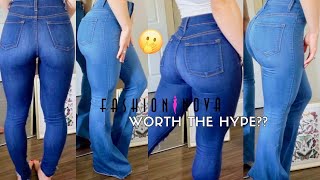 Fashion Nova Jeans TRY ON Haul Size 1 3 5 [upl. by Ikairik1]