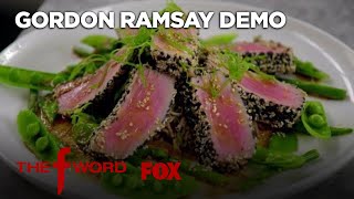 Gordon Ramsay Demonstrates How To Cook Delicious Sesame Crusted Tuna  Season 1 Ep 10  THE F WORD [upl. by Lipkin]