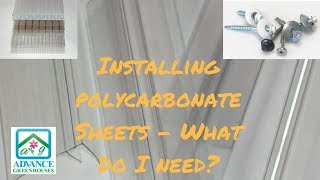 Installing Polycarbonate Sheets  What Do I Need [upl. by Elleinwad]