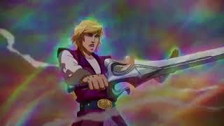 HeMan Transformation Netflix Masters of the Universe Revelation But with Sailor Moon Music [upl. by Essiralc412]