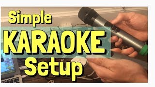 Karaoke Setup  for home  super easy 2022 [upl. by Yecad925]