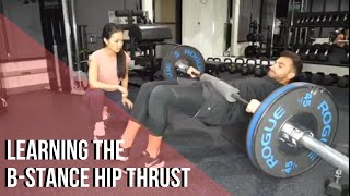 Learning the BStance Hip Thrust [upl. by Atteyram737]