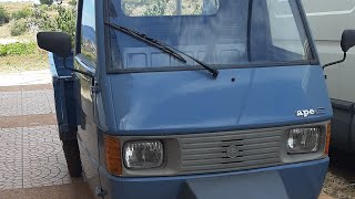 Piaggio ape tm 703 esterni interni e guida [upl. by Lombardi422]