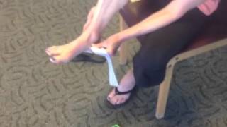 How to Tape the Posterior Tibial Tendon Ask The Podiatrist Segment 1 [upl. by Nylhsa]