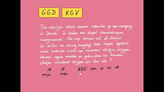 GGD en KGV contextopgaven redactiesommen [upl. by Wilder]