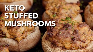 Keto stuffed mushrooms [upl. by Keenan]