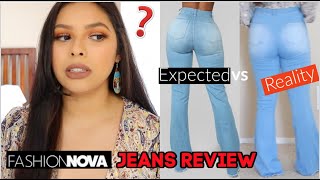 Fashion Nova Try on Haul  Flare Jeans [upl. by Kumler]