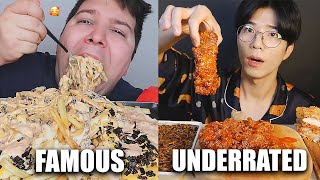 FAMOUS VS UNDERRATED MUKBANGERS compilation [upl. by Zackariah]