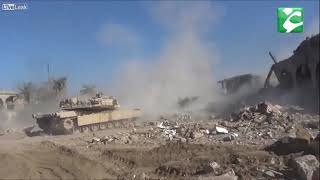 Iraqi M1A1 Abrams vs ISIS suicide car [upl. by Odlanar]