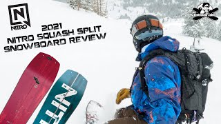 2021 Nitro Squash Split Snowboard Review [upl. by Mazman]