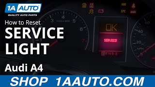 How to Reset Service Light 0409 Audi A4 [upl. by Cirdek899]