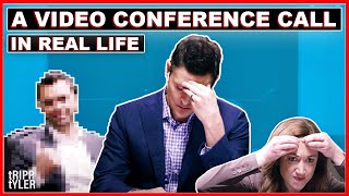 A Video Conference Call in Real Life [upl. by Cerallua]