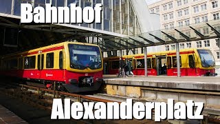 Doku Bahnhof Berlin Alexanderplatz mit UBahn 2018 [upl. by Glenden242]