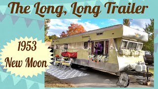 Tour a 1953 New Moon vintage trailer similar to the one in the movie The Long Long Trailer [upl. by Nadeau764]