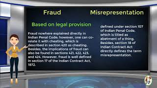 What is Difference Between Fraud amp Misrepresentation [upl. by Sorcim]