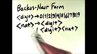 Programming Language Syntax BackusNaur Form BNF [upl. by Lecram225]