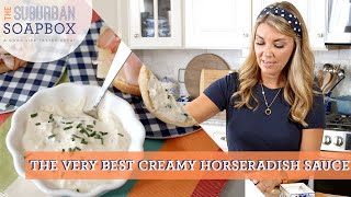 Easy Creamy Horseradish Sauce Recipe [upl. by Dunson]