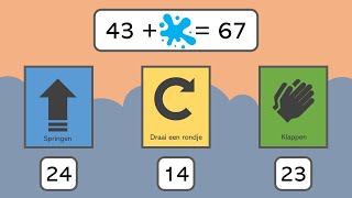 Rekenen  Groep 5  Vleksommen tot 100  Versie 5 [upl. by Achorn]