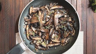 How to Saute Portobello Mushrooms [upl. by Aihsilat899]