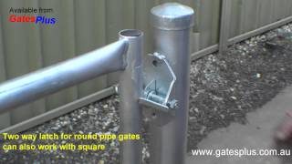 Gate Latch 2 way for round pipe and square [upl. by Alletse322]