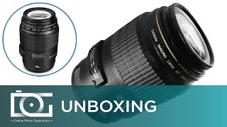 UNBOXING REVIEW  Canon EF 100mm f28 Macro USM Lens [upl. by Irt100]