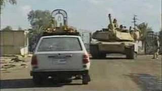 US tank crushes Iraqi civilians car [upl. by Covell]