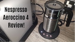 Nespresso Aeroccino 4 Milk Frother Review  Worth upgrading from the Aeroccino 3 [upl. by Airdnazxela]