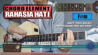 Chord Gitar  Element Rahasia Hati with Lyrics [upl. by Nnaynaffit]