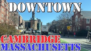 Cambridge  Massachusetts  4K Downtown Drive [upl. by Asilim907]