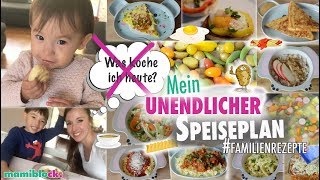 Mein unendlicher Speiseplan 😋🍴  Das komplette Konzept 🙌🏼 mamiblock [upl. by Assej]