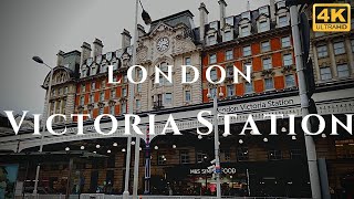 London Victoria Station Walk Through England 4K [upl. by Kablesh]