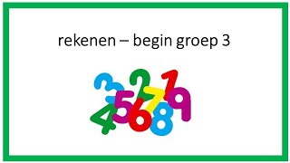 Oefenen met rekenen  begin groep 3 [upl. by Bunow]