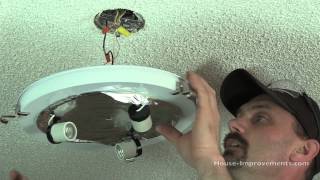 How To Replace A Ceiling Light Fixture [upl. by Frankhouse]