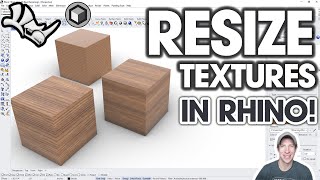 How to RESIZE AND REPOSITION Textures in Rhino Easy Tutorial [upl. by Snell587]