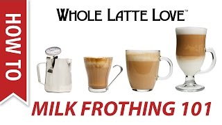 Milk Frothing for Beginners [upl. by Kapor]