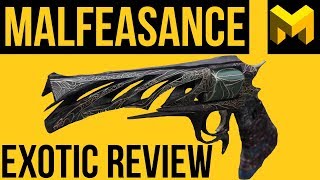 Destiny 2 Forsaken Malfeasance Exotic Review [upl. by Droc]