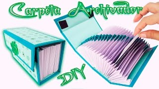 Carpeta Archivadora Scrapbook carft Diy  Folder o Caja archivador [upl. by Irodim]