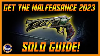 Destiny 2 How To Get The Malfeasance In 2023 SOLO Darkness In The Light Complete Guide [upl. by Hinch34]