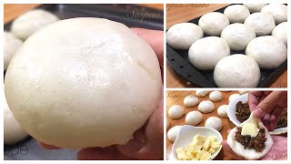 SIOPAO ASADO White amp Round  All in Recipe Dough  Asado Filling  Sauce [upl. by Dupin]