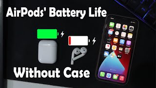 How to Check iPhone AirPods Battery Life Without Case [upl. by Nogaem402]