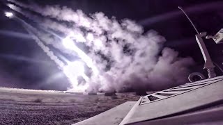 HIMARS Strike At Night In Iraq • 2016 Mosul Advance [upl. by Ardin755]