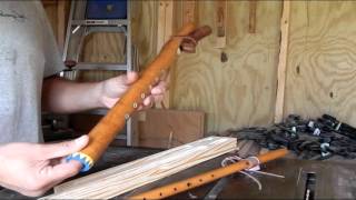 How to make a traditional Native American 6 hole flute part 1 [upl. by Sredna]