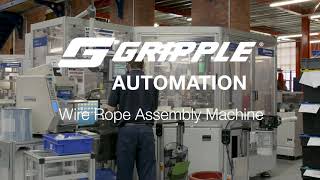 Wire rope and fittings assembly machine [upl. by Cynera]